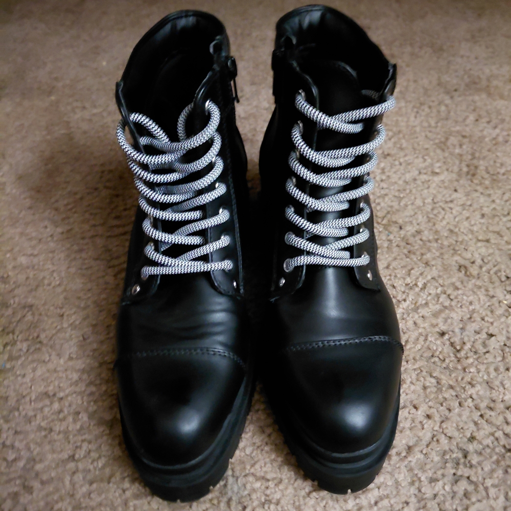 Catherine MALANDRINO GOTH Combat Boots 7.5 Womans